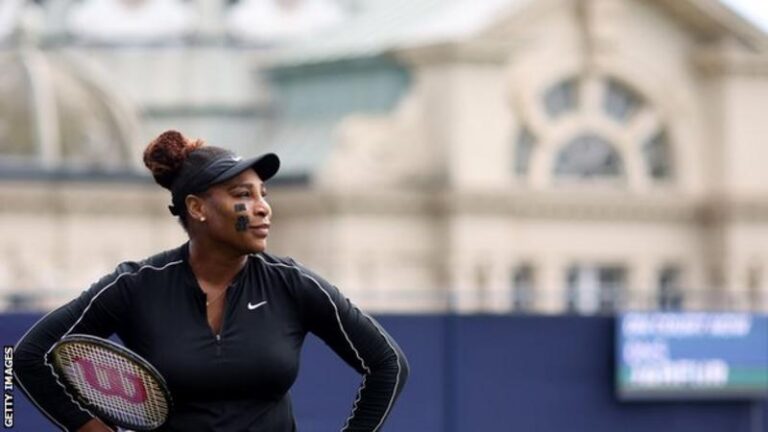 Serena Williams leaves Eastbourne starstruck on competitive return to tennis