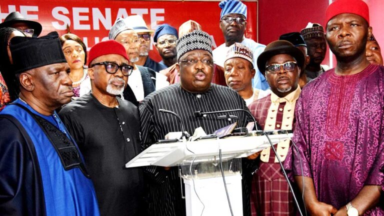 Insecurity: Senators chant ‘Buhari must go’